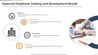 Expected Employee Training And Development Results