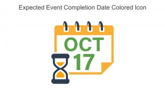 Expected Event Completion Date Colored Icon In Powerpoint Pptx Png And Editable Eps Format