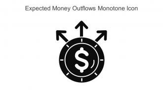 Expected Money Outflows Monotone Icon In Powerpoint Pptx Png And Editable Eps Format