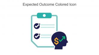 Expected Outcome Colored Icon in powerpoint pptx png and editable eps format