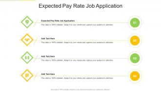 Expected Pay Rate Job Application In Powerpoint And Google Slides Cpb