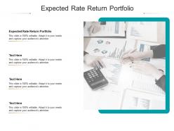 Expected rate return portfolio ppt powerpoint presentation slides background images cpb