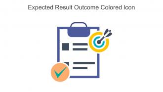 Expected Result Outcome Colored Icon in powerpoint pptx png and editable eps format