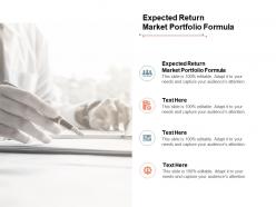 Expected return market portfolio formula ppt powerpoint presentation pictures graphics cpb