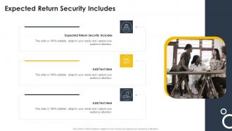 Expected Return Security Includes In Powerpoint And Google Slides Cpb