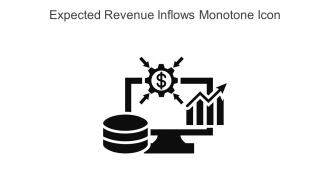Expected Revenue Inflows Monotone Icon In Powerpoint Pptx Png And Editable Eps Format
