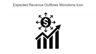 Expected Revenue Outflows Monotone Icon In Powerpoint Pptx Png And Editable Eps Format