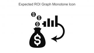 Expected ROI Graph Monotone Icon In Powerpoint Pptx Png And Editable Eps Format