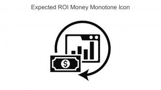 Expected ROI Money Monotone Icon In Powerpoint Pptx Png And Editable Eps Format