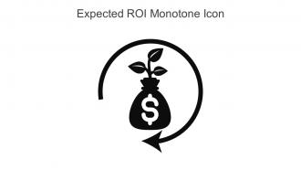 Expected ROI Monotone Icon In Powerpoint Pptx Png And Editable Eps Format