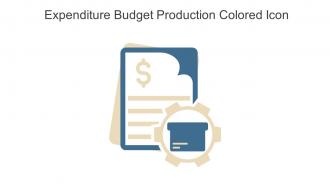 Expenditure Budget Production Colored Icon In Powerpoint Pptx Png And Editable Eps Format