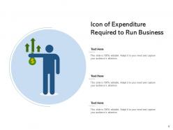 Expenditure icon run business revenue computer screen capital