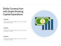 Expenditure icon run business revenue computer screen capital