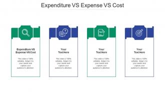 Expenditure vs expense vs cost ppt powerpoint presentation file brochure cpb