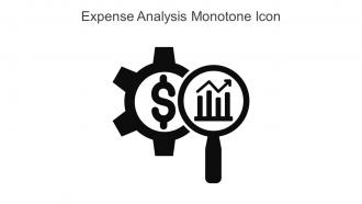 Expense Analysis Monotone Icon In Powerpoint Pptx Png And Editable Eps Format