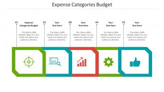 Expense categories budget ppt powerpoint presentation slides sample cpb