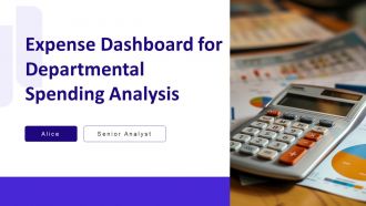 Expense Dashboard For Departmental Spending Analysis PPT Guidelines AT