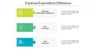 Expense expenditure difference ppt powerpoint presentation layouts format cpb