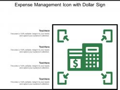 Expense management icon with dollar sign