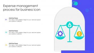 Expense Management Process For Business Icon