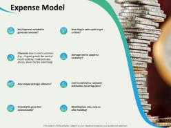 Expense model unique strategic alliances ppt powerpoint presentation picture