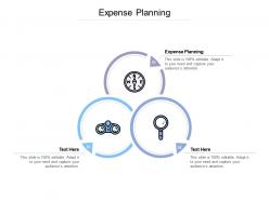 Expense planning ppt powerpoint presentation show deck cpb