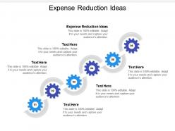 Expense reduction ideas ppt powerpoint presentation inspiration example file cpb