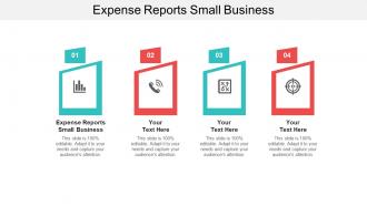Expense reports small business ppt powerpoint presentation visual aids pictures cpb