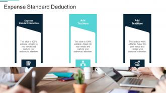 Expense Standard Deduction In Powerpoint And Google Slides Cpb
