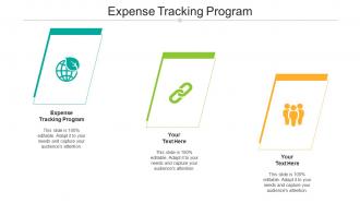 Expense Tracking Program Ppt Powerpoint Presentation Visual Aids Icon Cpb