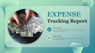 Expense Tracking Report Ppt Powerpoint Presentation Infographics Elements