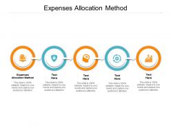 Expenses allocation method ppt powerpoint presentation icon example introduction cpb