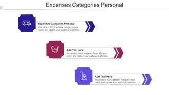 Expenses Categories Personal Ppt Powerpoint Presentation Layouts Gridlines Cpb
