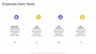 Expenses Claim Taxes In Powerpoint And Google Slides Cpb