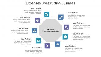 Expenses construction business ppt powerpoint presentation inspiration example cpb