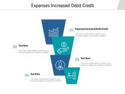 Expenses increased debit credit ppt powerpoint presentation portfolio pictures cpb