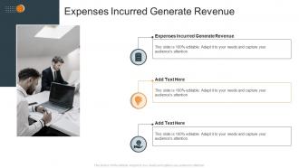 Expenses Incurred Generate Revenue In Powerpoint And Google Slides Cpb