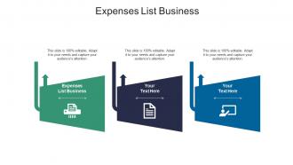 Expenses list business ppt powerpoint presentation pictures inspiration cpb