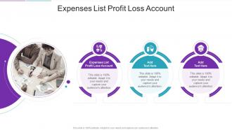 Expenses List Profit Loss Account In Powerpoint And Google Slides Cpb