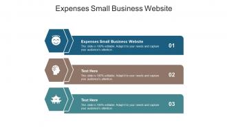 Expenses small business website ppt powerpoint presentation styles samples cpb