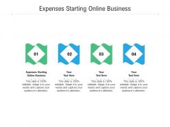Expenses starting online business ppt powerpoint presentation inspiration picture cpb