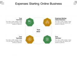 Expenses starting online business ppt powerpoint presentation show graphic images cpb