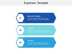 Expenses template ppt powerpoint presentation show display cpb