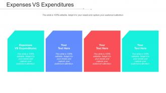 Expenses VS Expenditures Ppt Powerpoint Presentation Infographic Template Infographics Cpb