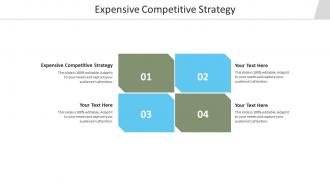 Expensive competitive strategy ppt powerpoint presentation infographic cpb