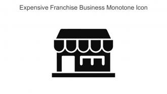 Expensive Franchise Business Monotone Icon In Powerpoint Pptx Png And Editable Eps Format