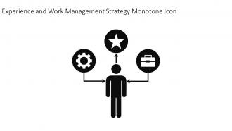 Experience And Work Management Strategy Monotone Icon In Powerpoint Pptx Png And Editable Eps Format