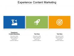Experience content marketing ppt powerpoint presentation summary background cpb