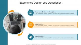 Experience Design Job Description In Powerpoint And Google Slides Cpb