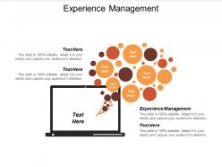 Experience management ppt powerpoint presentation ideas maker cpb